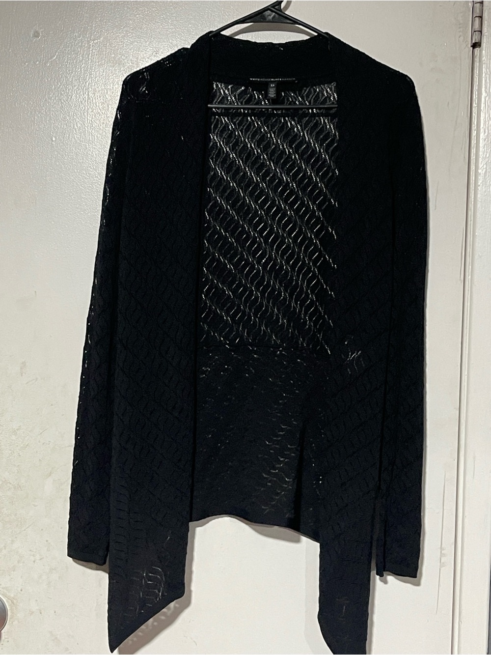 White House Black Market Open Front Pointelle Cardigan Sweater - Size XS